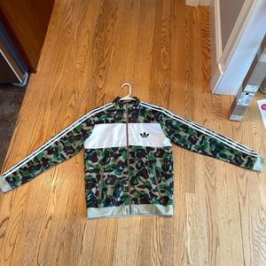 BATHING APE BAPE ADDIDAS WINDBREAKER TRACK JACKET